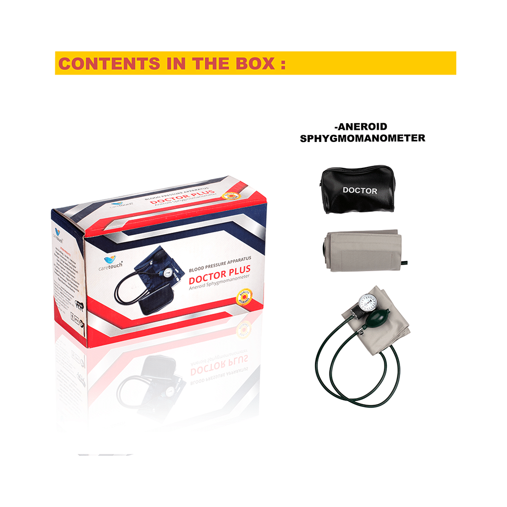 Caretouch Doctor Plus Aneroid Sphygmomanometer BP Monitor Grey - Image 6