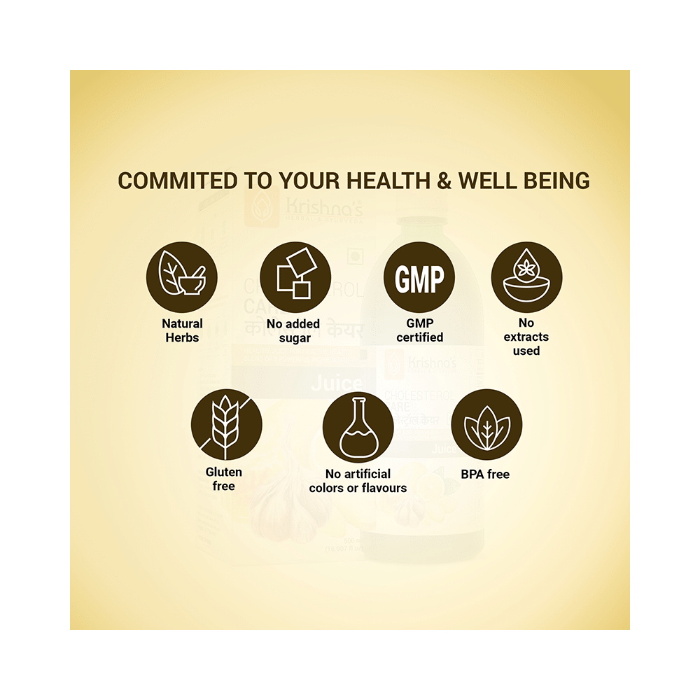 Krishna's Herbal & Ayurveda Cholesterol Care Juice | Supports Heart Health - Image 9