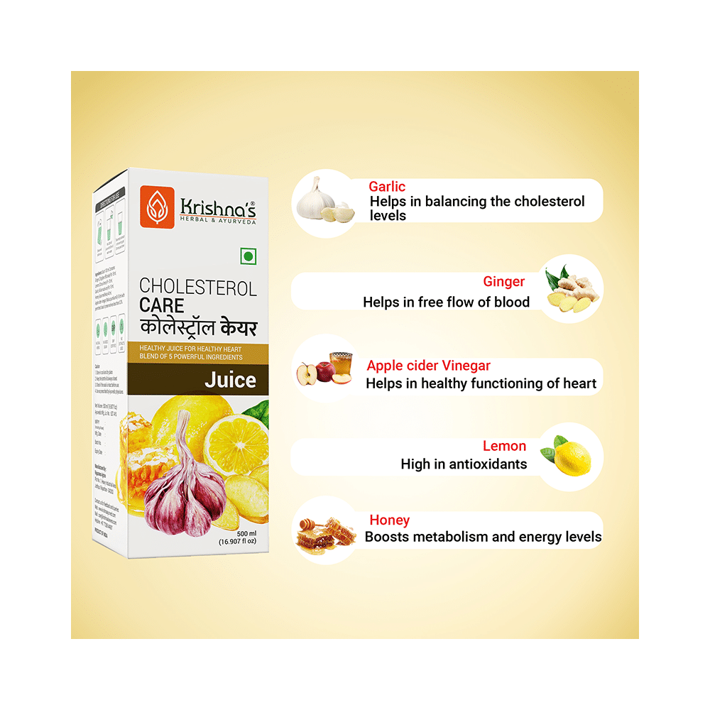 Krishna's Herbal & Ayurveda Cholesterol Care Juice | Supports Heart Health - Image 5