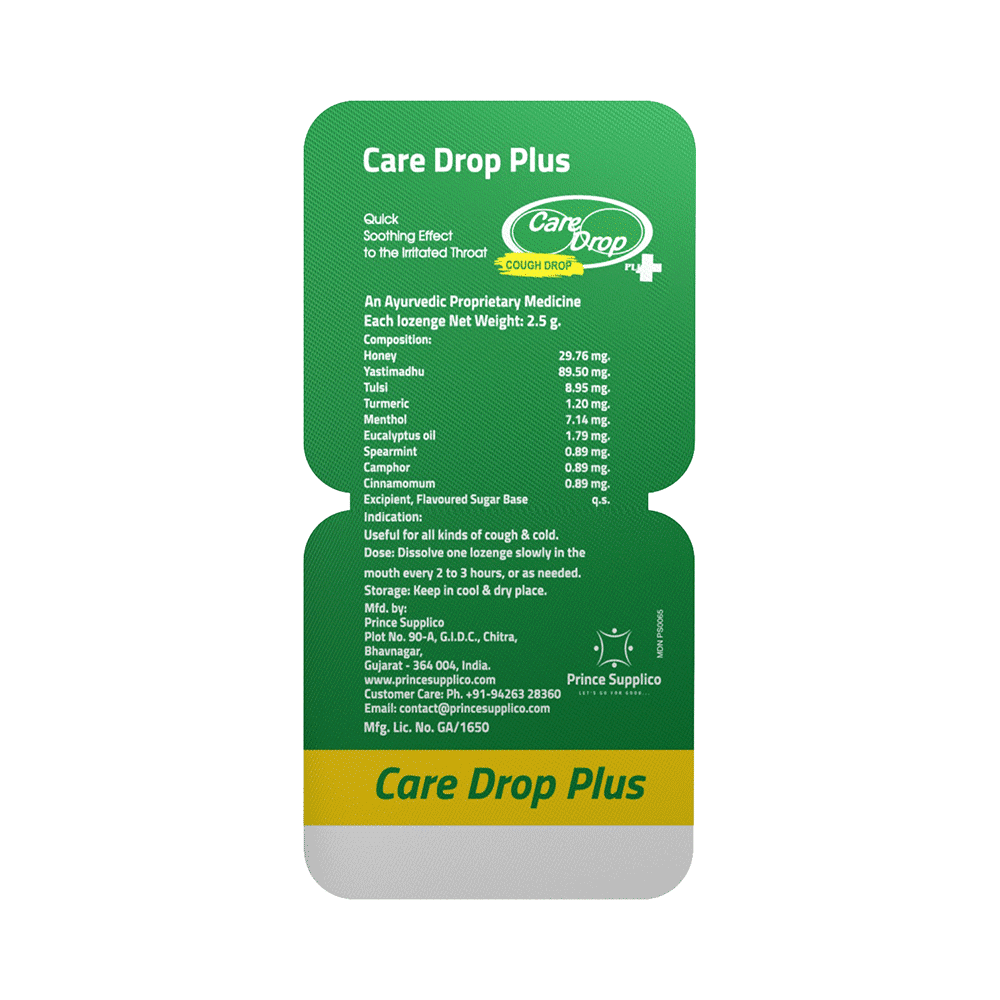 Care Drop Plus Cough Relief Lozenges - Image 2