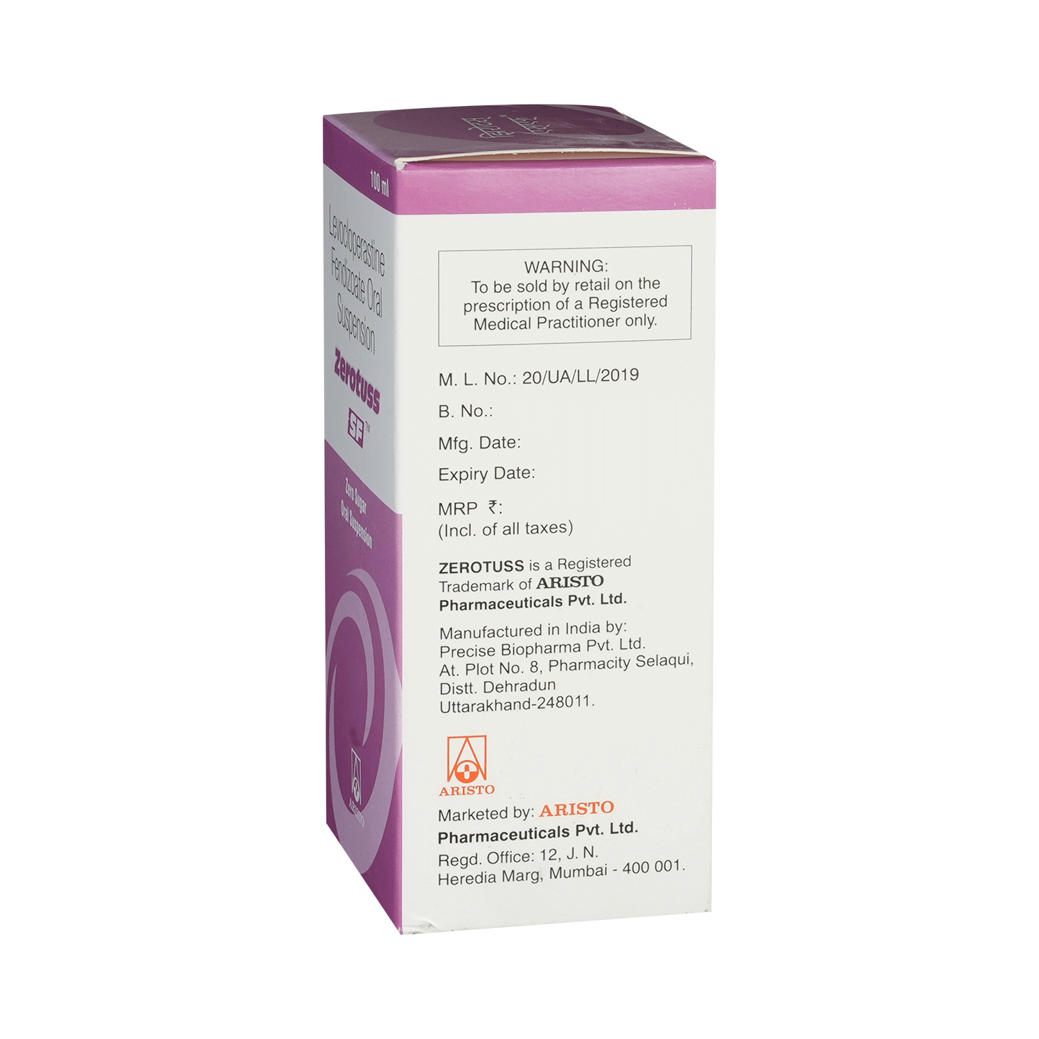 Zerotuss Oral Suspension Sugar Free Mango - Image 4