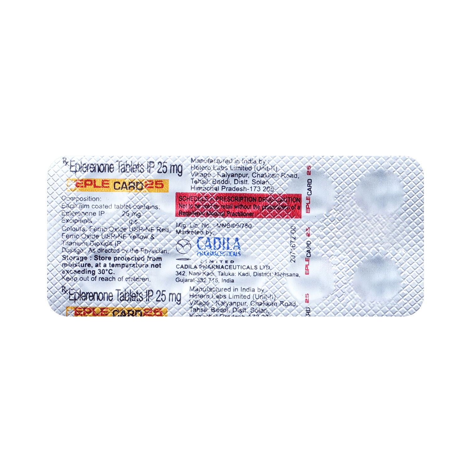 Eplecard 25mg Tablet - Image 5
