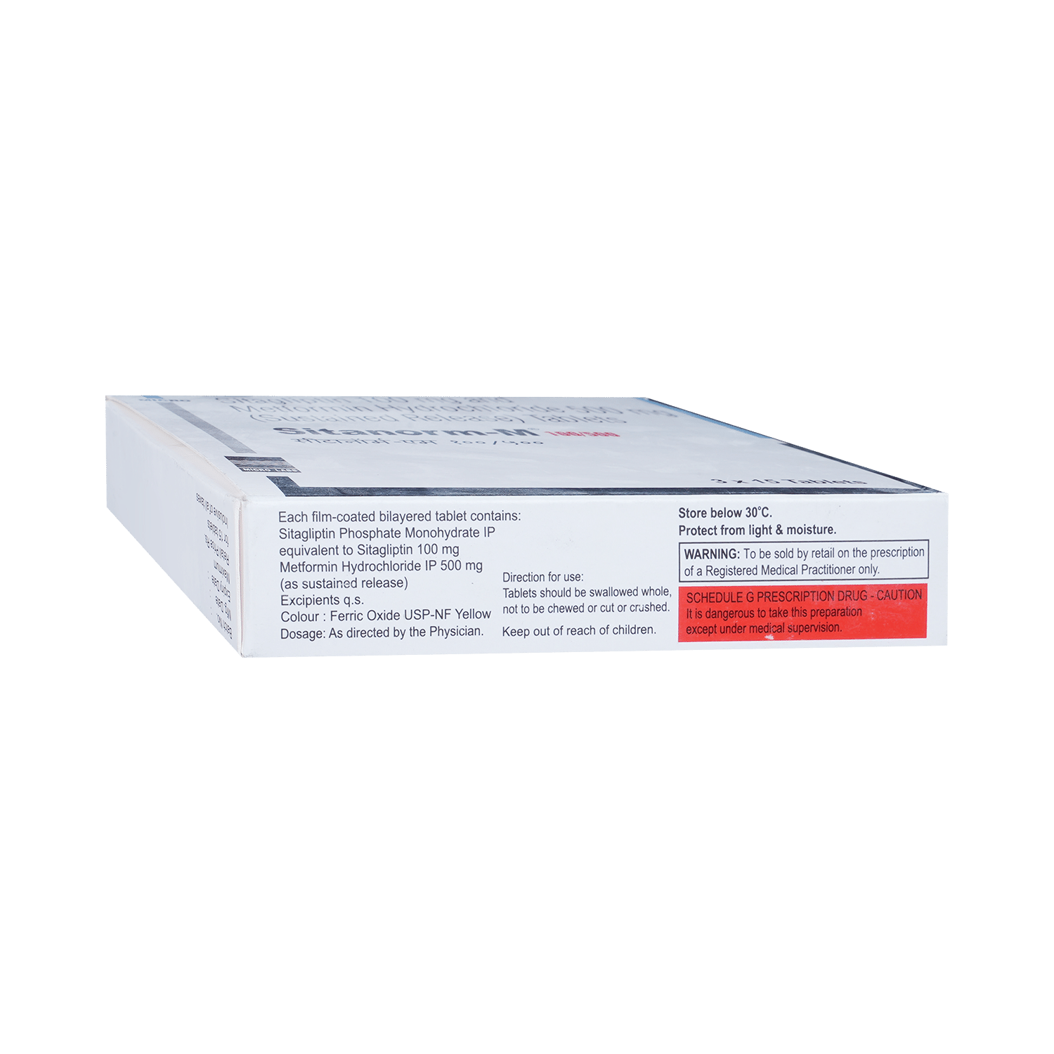 Sitanorm M 100mg/500mg Tablet - Image 3