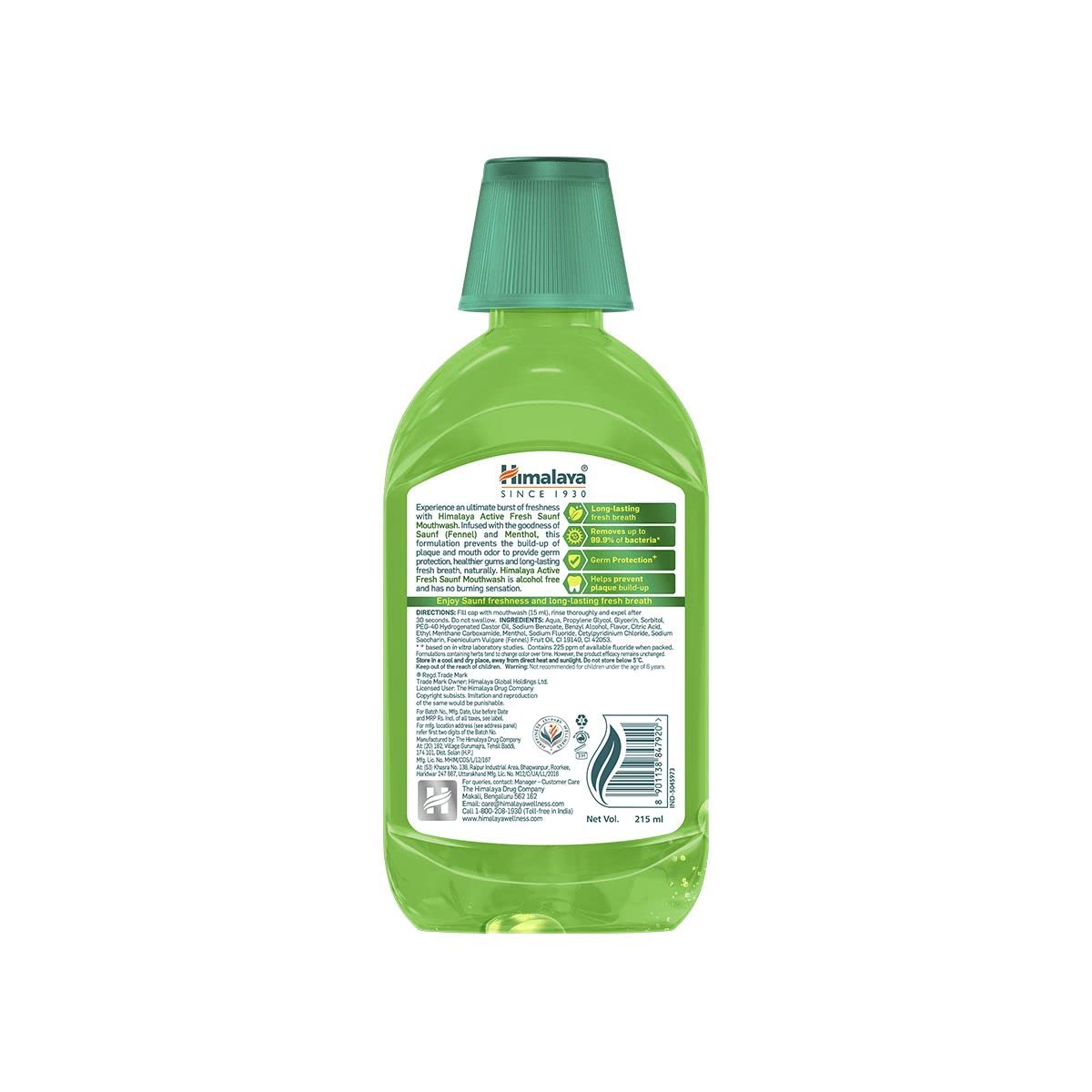Himalaya Active Fresh Saunf Mouthwash - Image 2