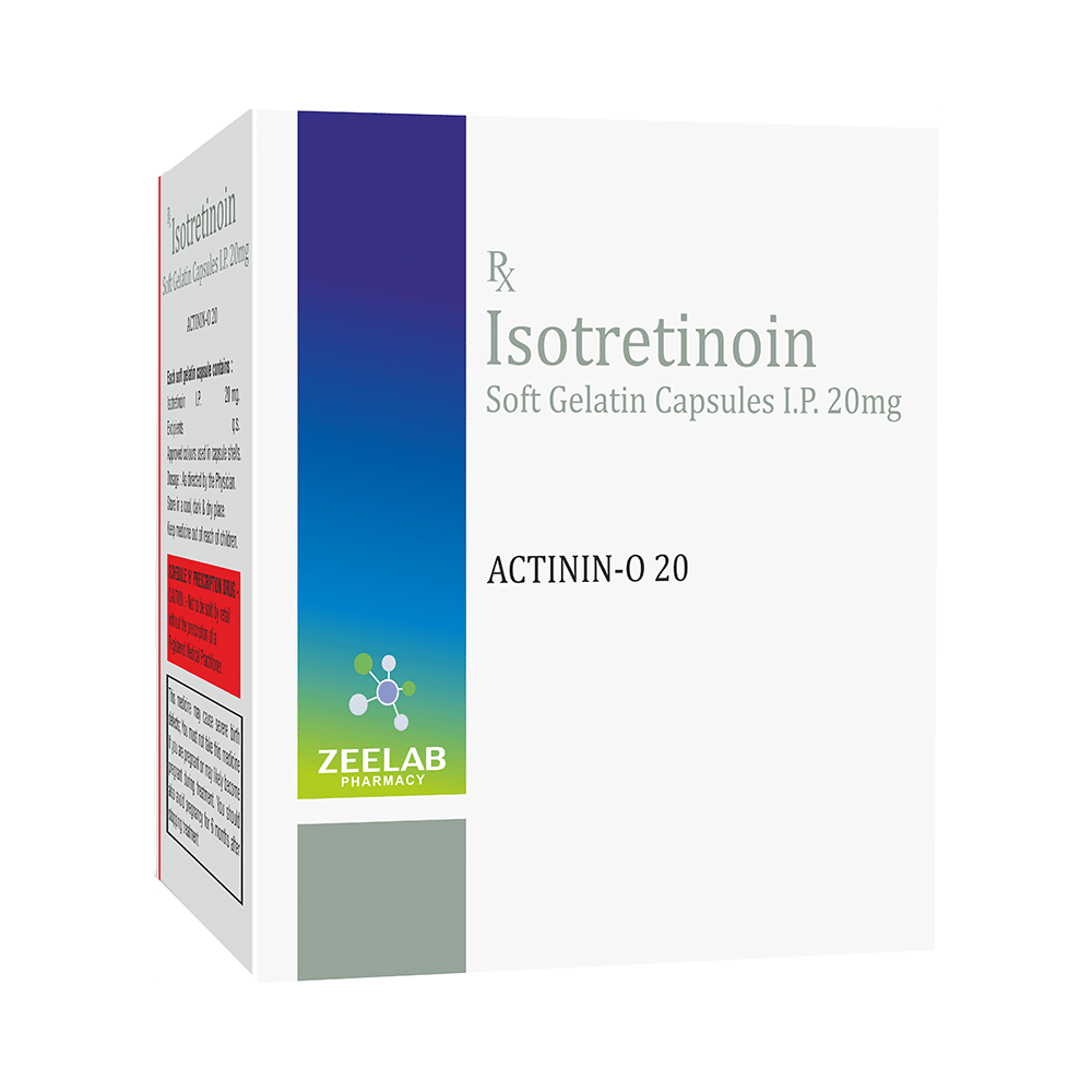 Actinin O 20mg Soft Gelatin Capsule - Image 1