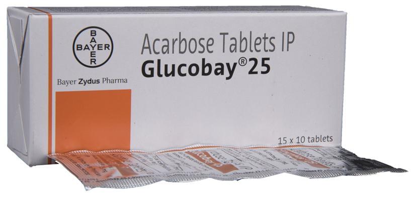 Glucobay 25 Tablet - Image 1