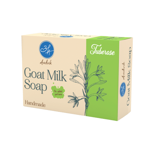Aadvik Handmade Goat Milk Soap Tuberose - Image 1