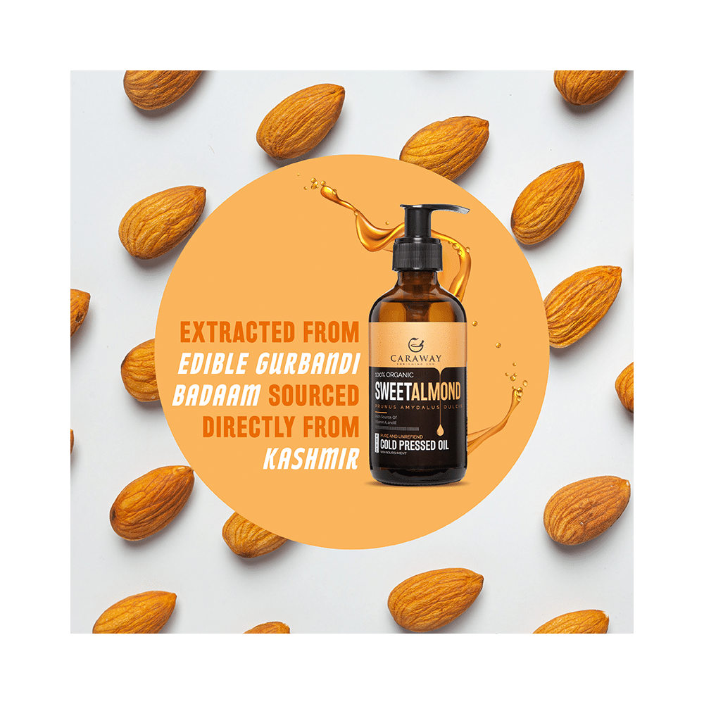 Caraway 100% Organic Sweet Almond Cold Pressed Oil - Image 7