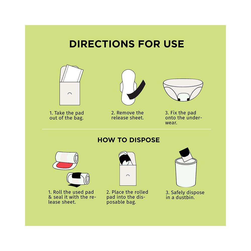 Pee Safe 100% Organic Cotton - Biodegradable Sanitary Pads | Regular - Image 9