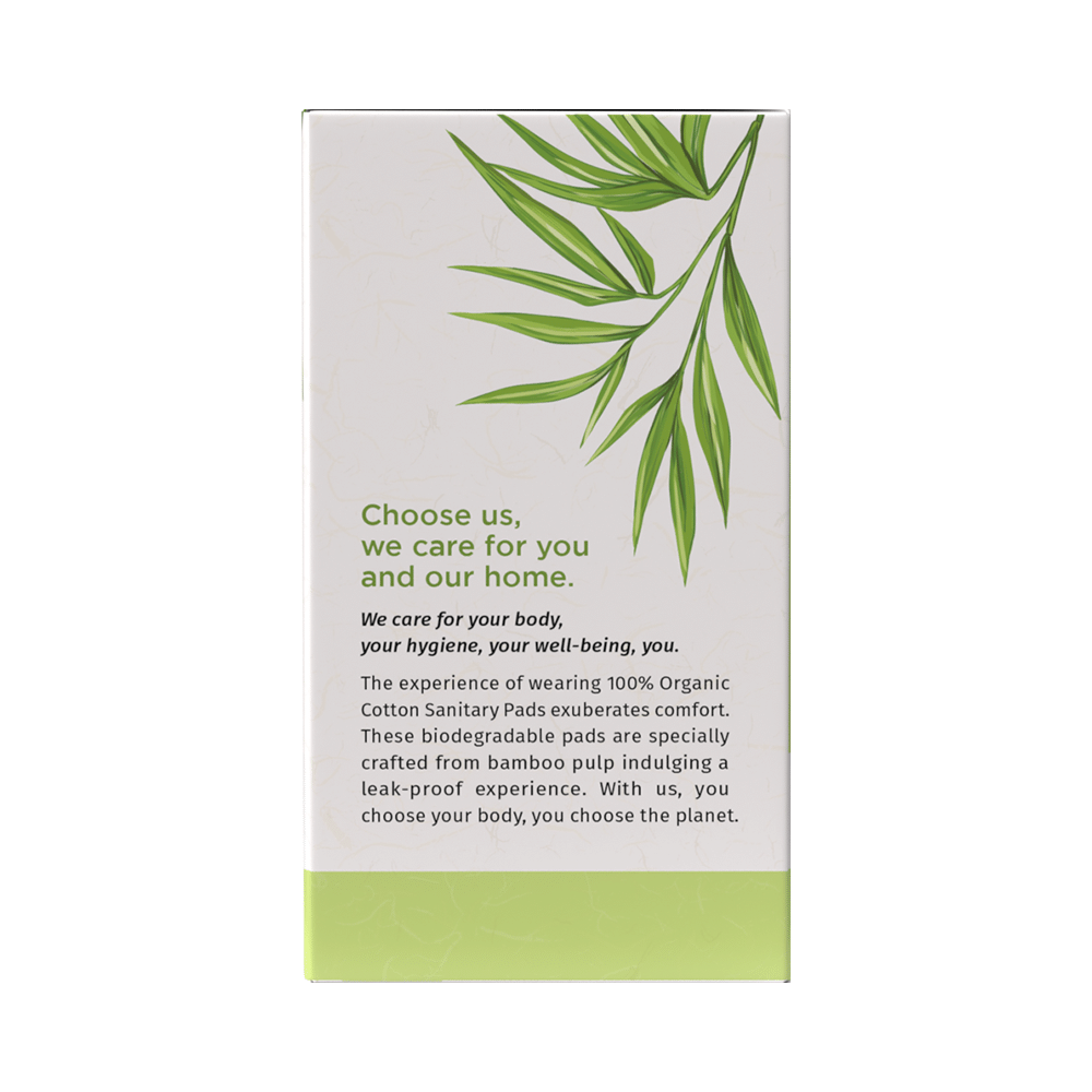 Pee Safe 100% Organic Cotton - Biodegradable Sanitary Pads | Regular - Image 4