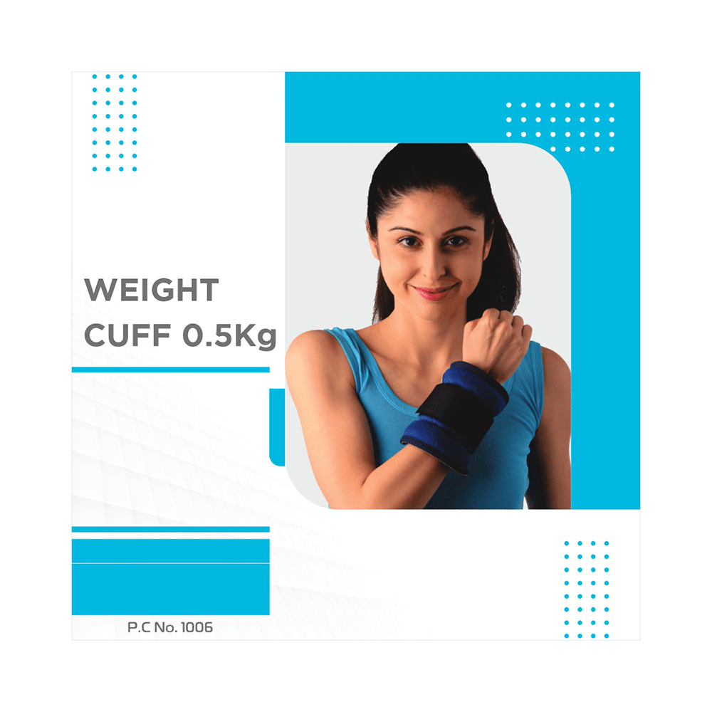 Vissco Half Kg Wrist Weight Cuff Universal Blue - Image 6