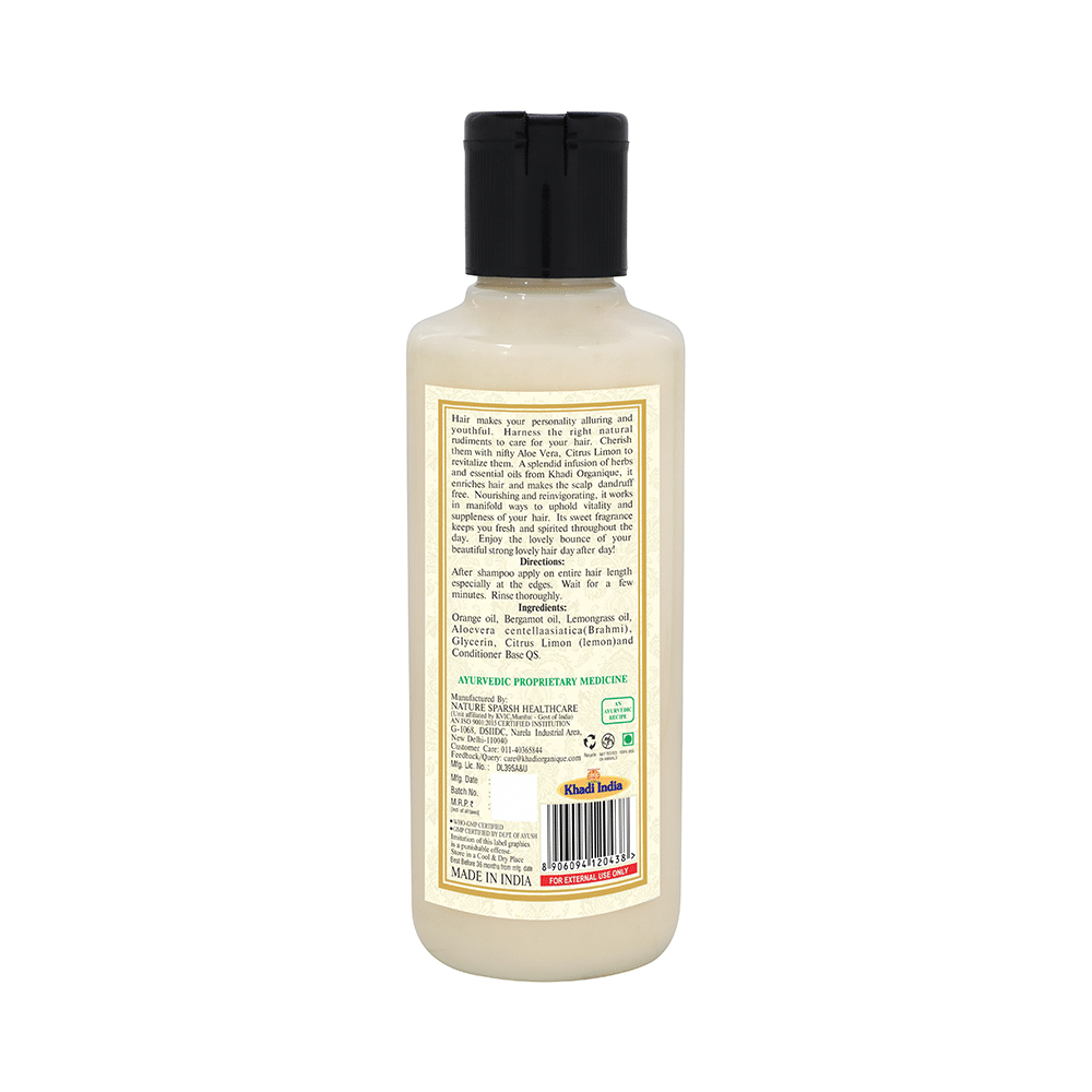 Khadi Organique Natural Hair Conditioner Orange and Lemongrass - Image 2