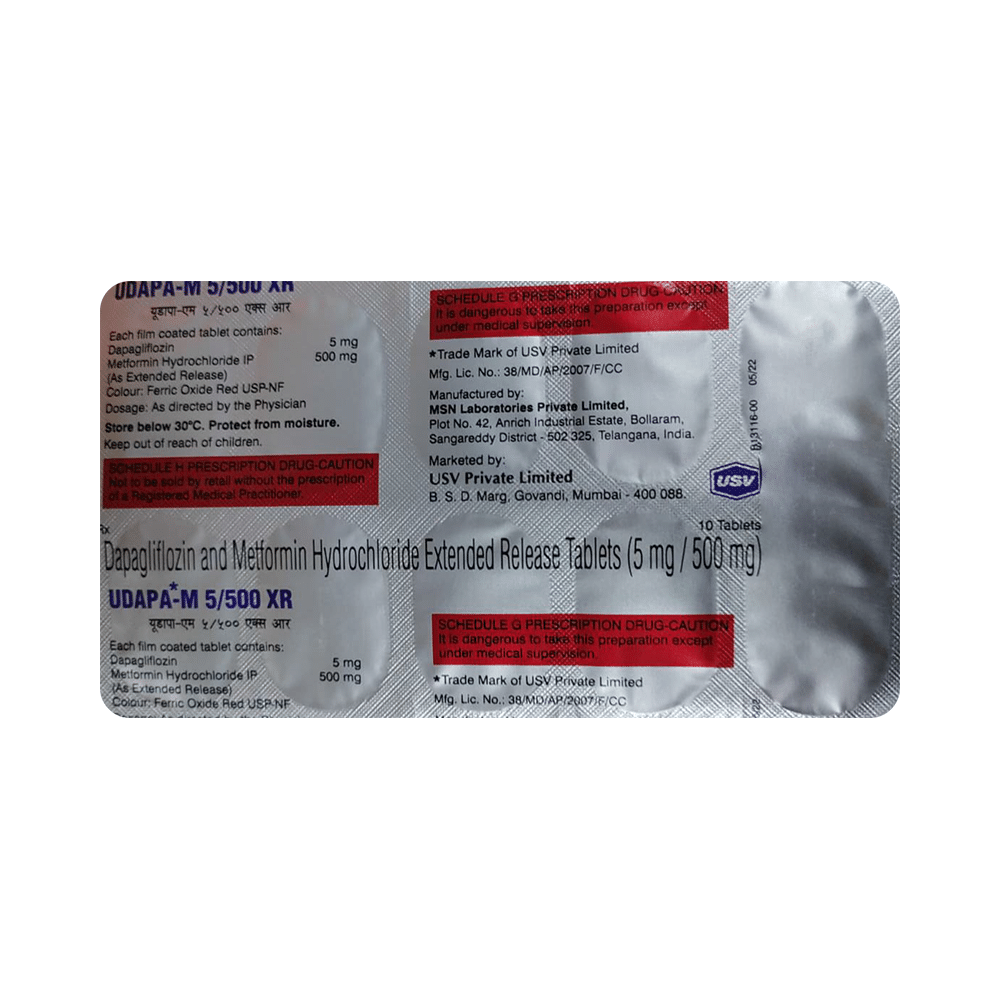 Udapa-M 5/500 XR Tablet - Image 3