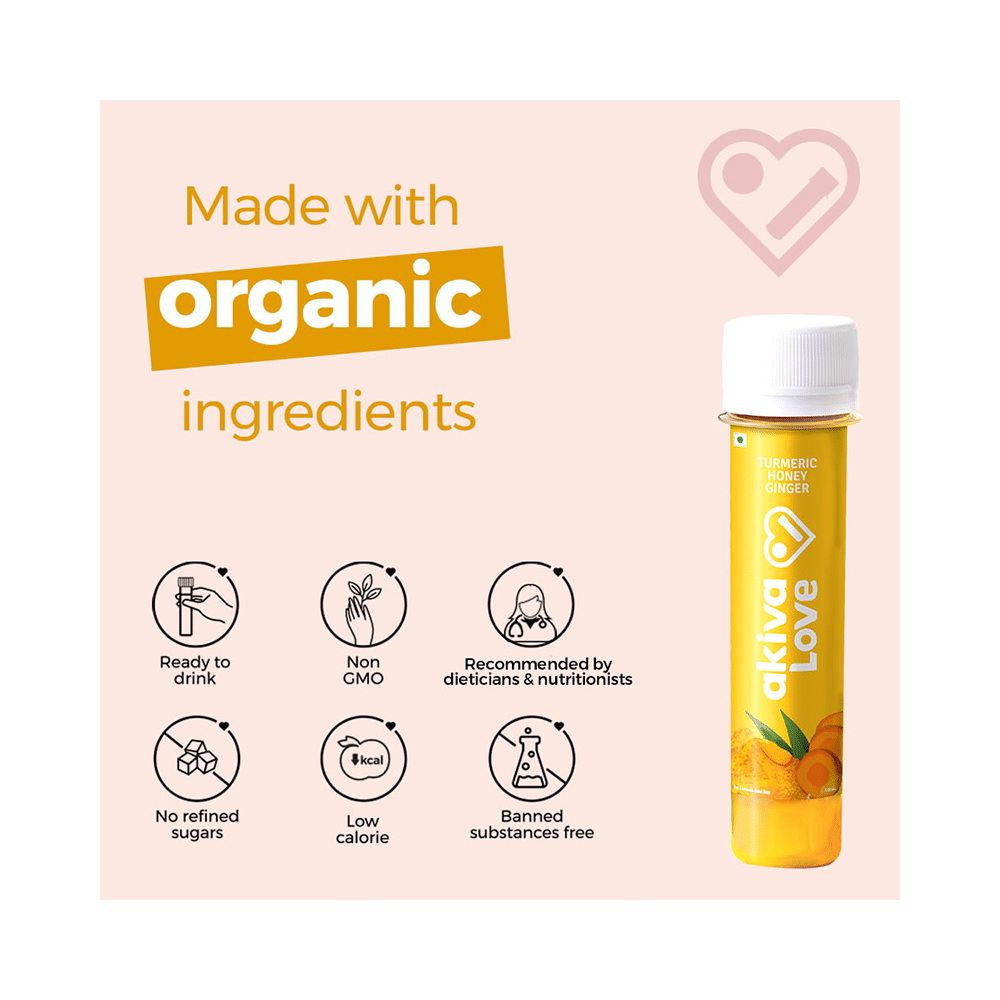Akiva Love Turmeric Honey Ginger Shots (40ml Each) - Image 5