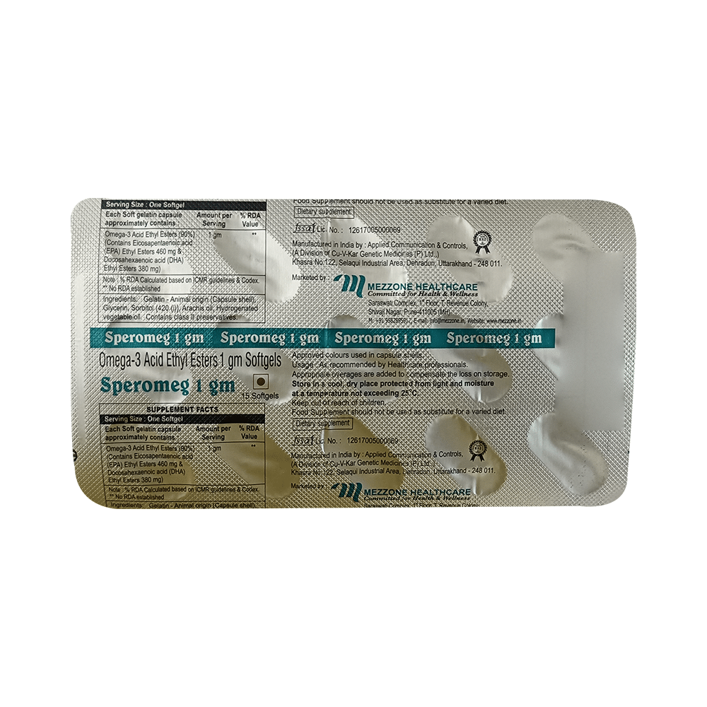 Speromeg 1gm Softgels - Image 3