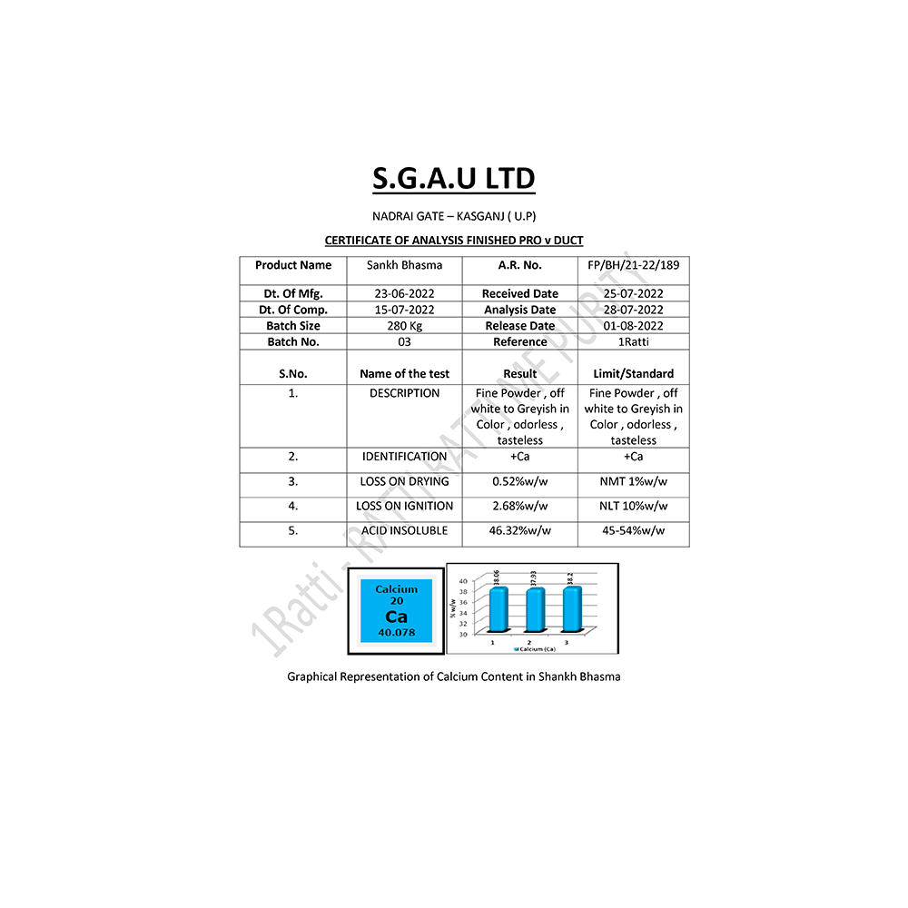 1ratti Shankh Bhasma - Image 3