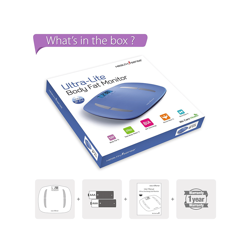 Health Sense BF 414 Ultra Lite Body Fat Monitor Blue - Image 3