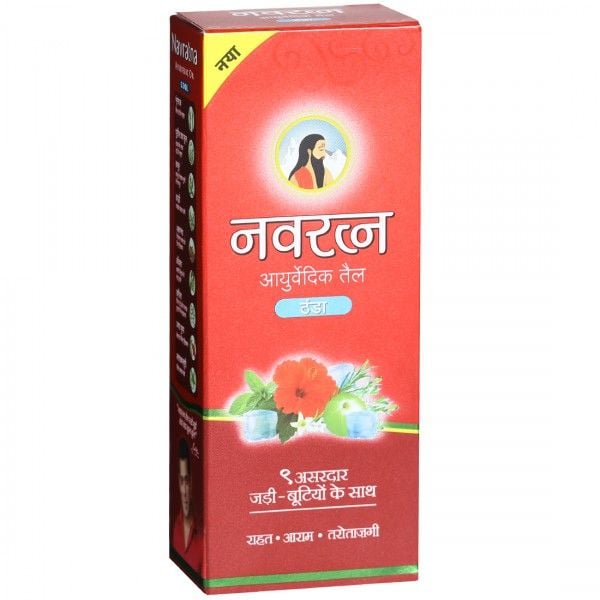 Navratna Ayurvedic Cool Hair Oil - Image 1