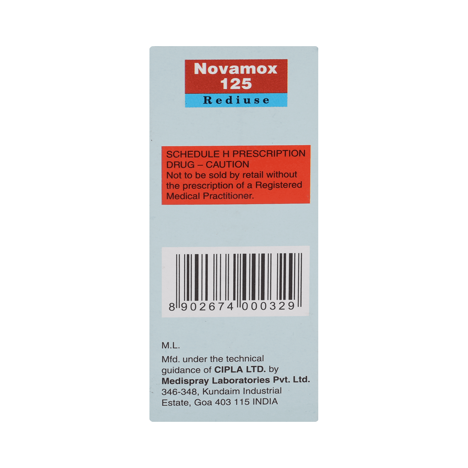 Novamox 125 Rediuse Oral Suspension - Image 4