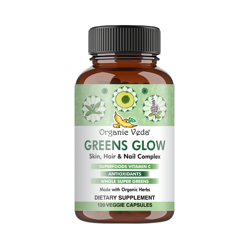 Organic Veda Greens Glow Veggie Capsule - Image 1