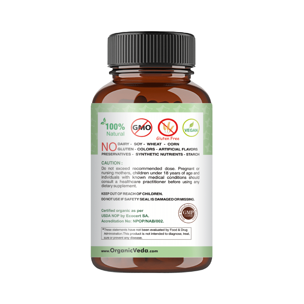 Organic Veda Greens Glow Veggie Capsule - Image 2