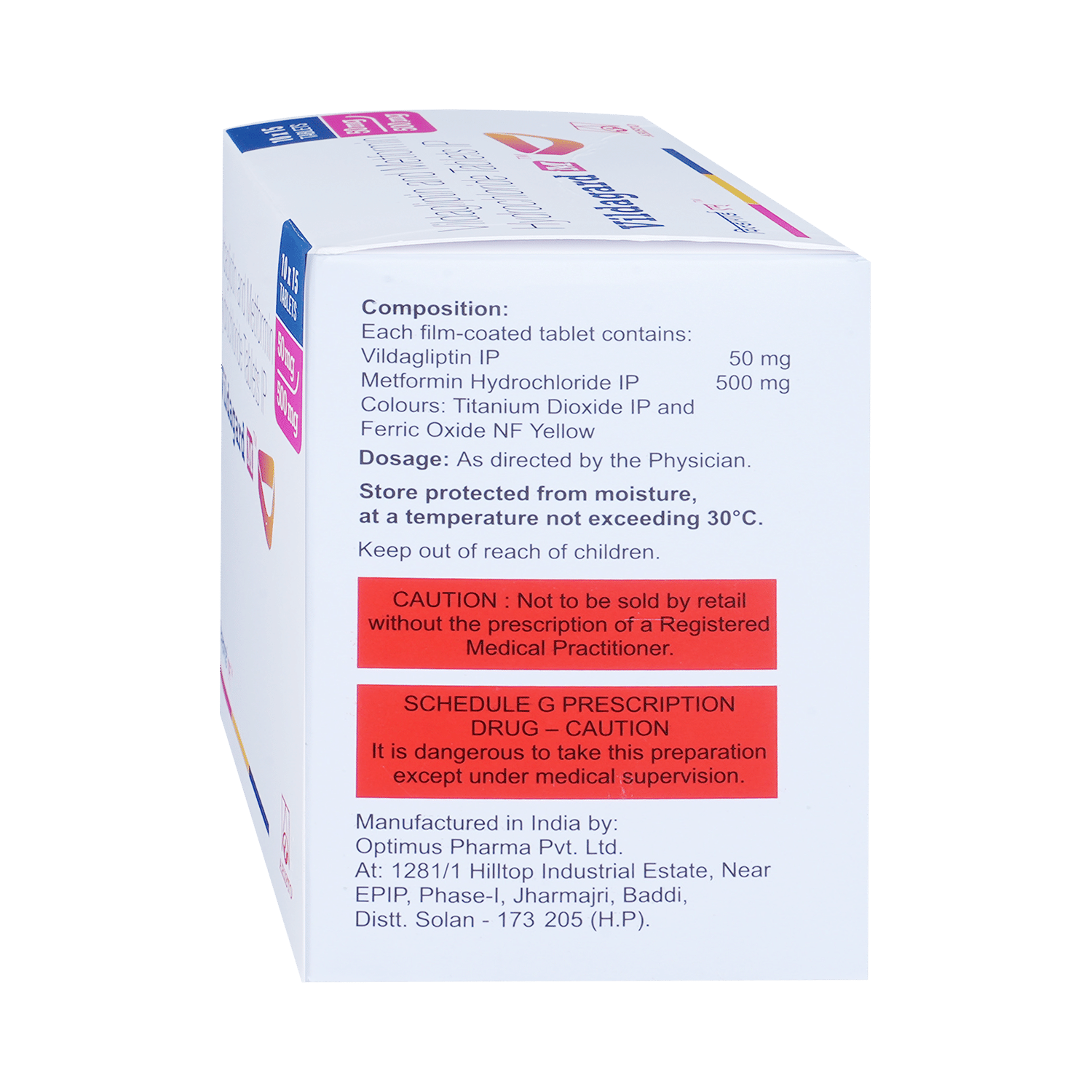 Vildagard M 500mg/50mg Tablet - Image 3