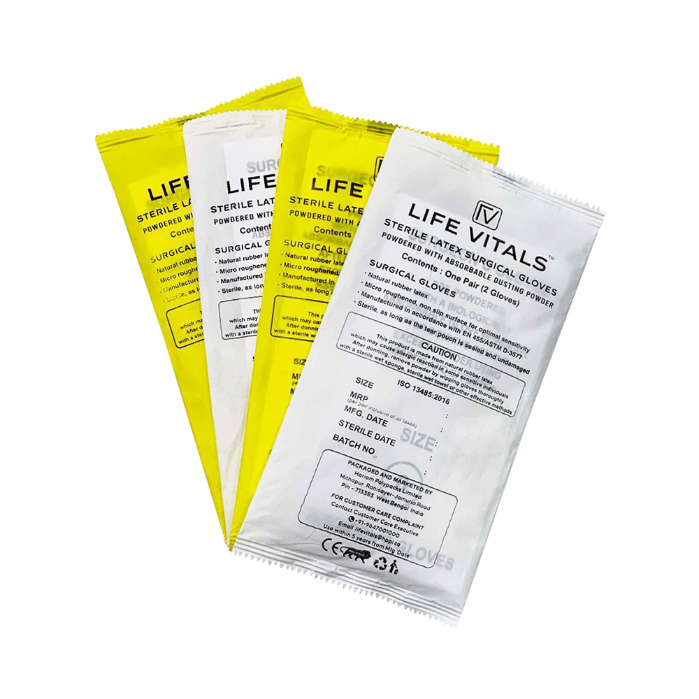 Life Vitals Sterile Latex Surgical Glove - Image 4