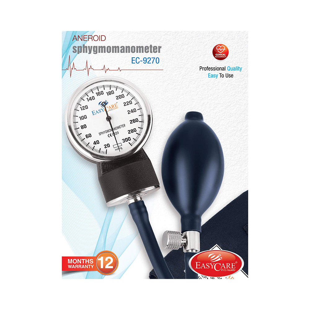 EASYCARE German Tech EC9270 Aneroid Sphygmomanometer Black