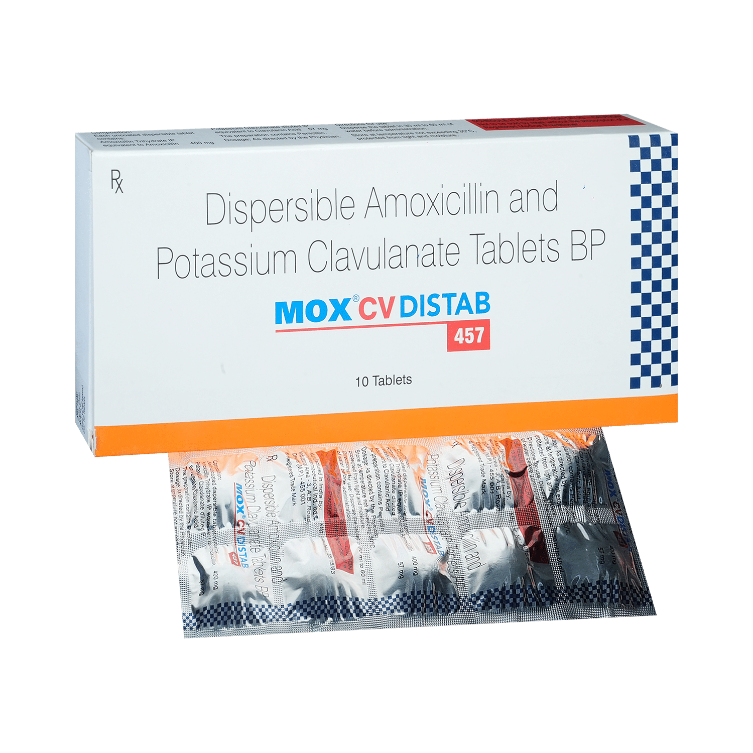 Mox CV 400mg/57mg Tablet DT - Image 1