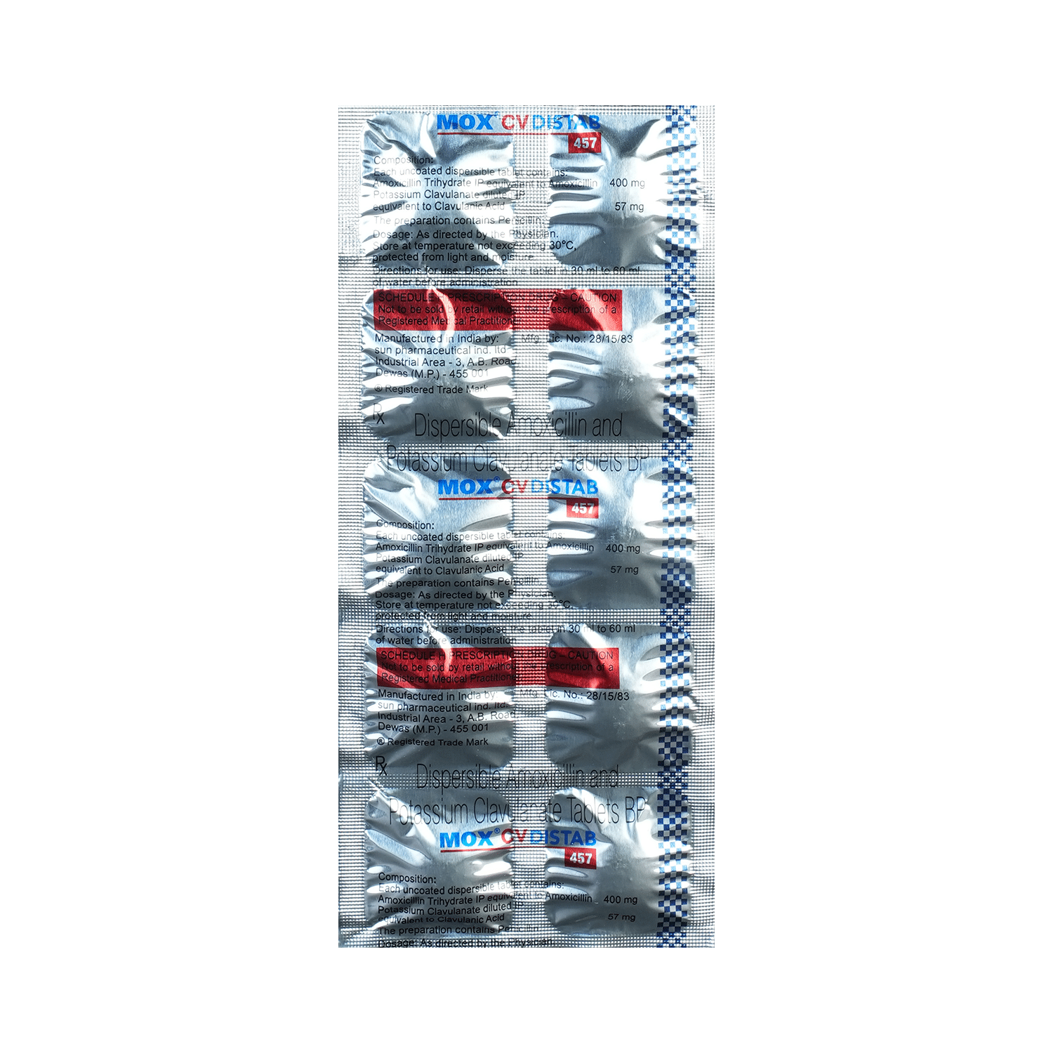 Mox CV 400mg/57mg Tablet DT - Image 6