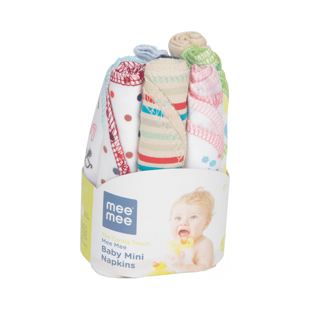 Mee Mee Baby Mini Napkins Assorted - Image 2