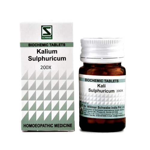 Dr Willmar Schwabe India Kali Sulphuricum Biochemic Tablet 200X - Image 1