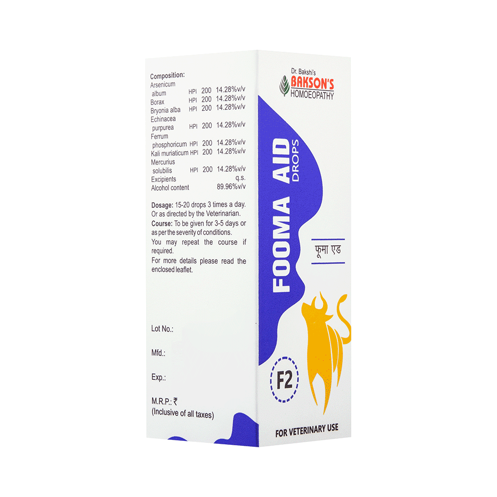 Bakson's Homeopathy Fooma Aid F2 Drop - Image 2