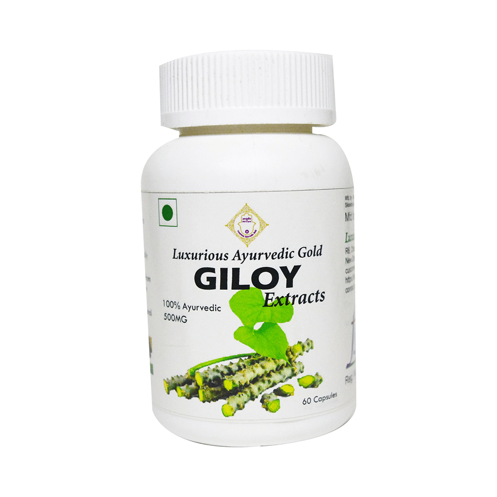 Luxurious Ayurvedic Gold Giloy Extracts 500mg Capsule - Image 1