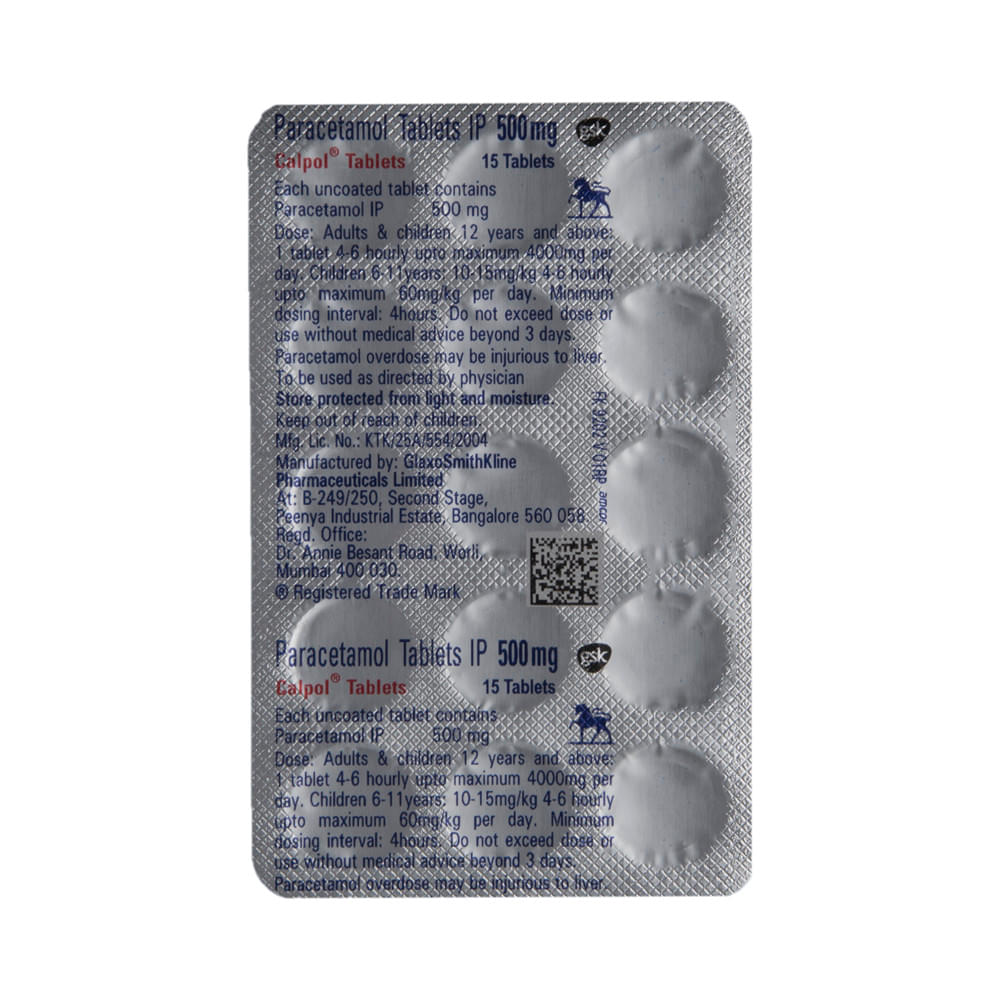 Calpol 500mg Tablet - Image 5