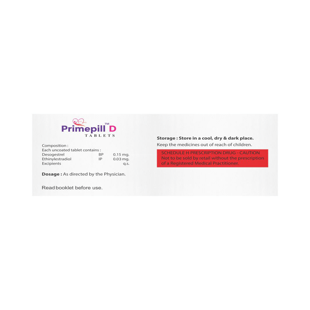 Primepill D 0.03mg/0.15mg Tablet - Image 2