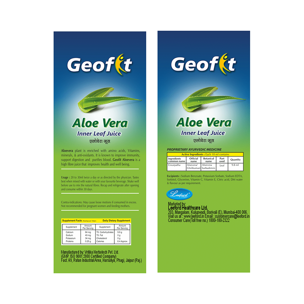 Geofit Aloe Vera Inner Leaf Juice - Image 2