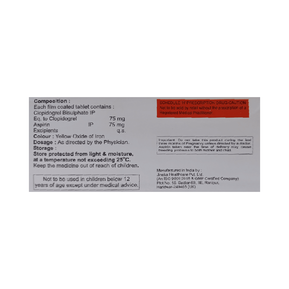 Vriclop A 75 Tablet - Image 2