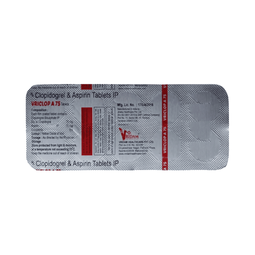 Vriclop A 75 Tablet - Image 4