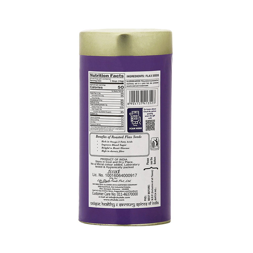 Chuk-De Healthy Bites Flax Seeds Roasted - Image 2