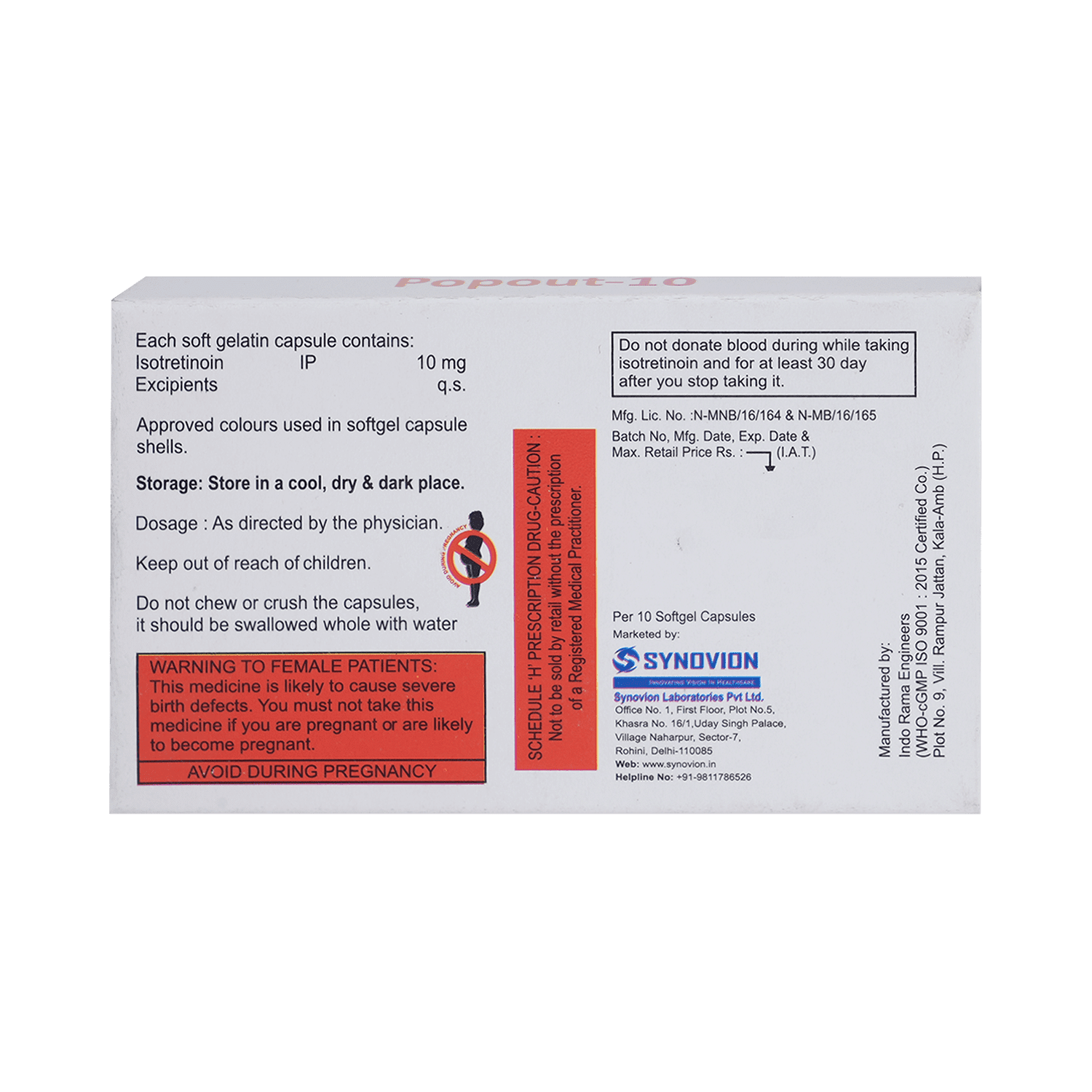 Popout 10mg Capsule - Image 3