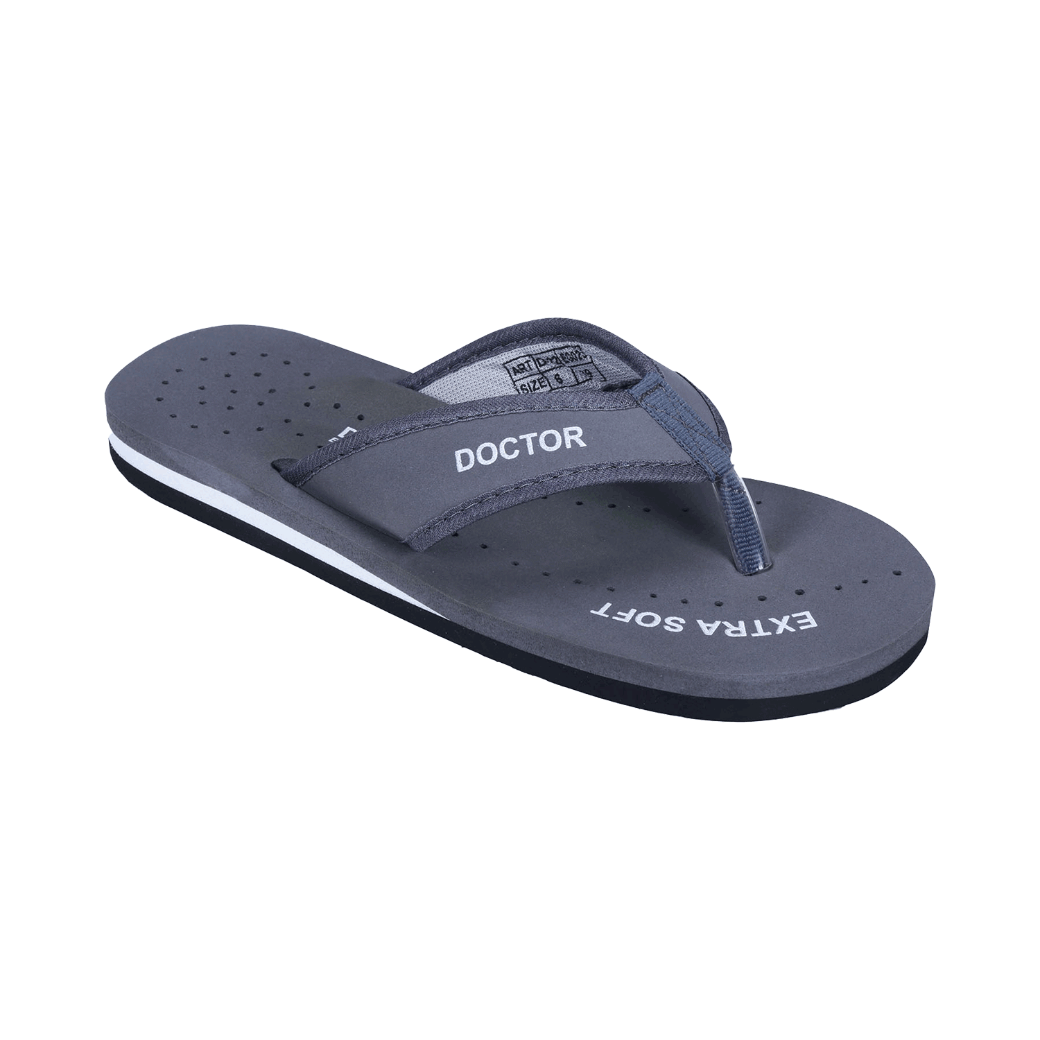 Doctor Extra Soft D 22 Diabetic Pregnancy Non Slip Lightweight Comfortable Slippers for Women Grey 8 - Image 8