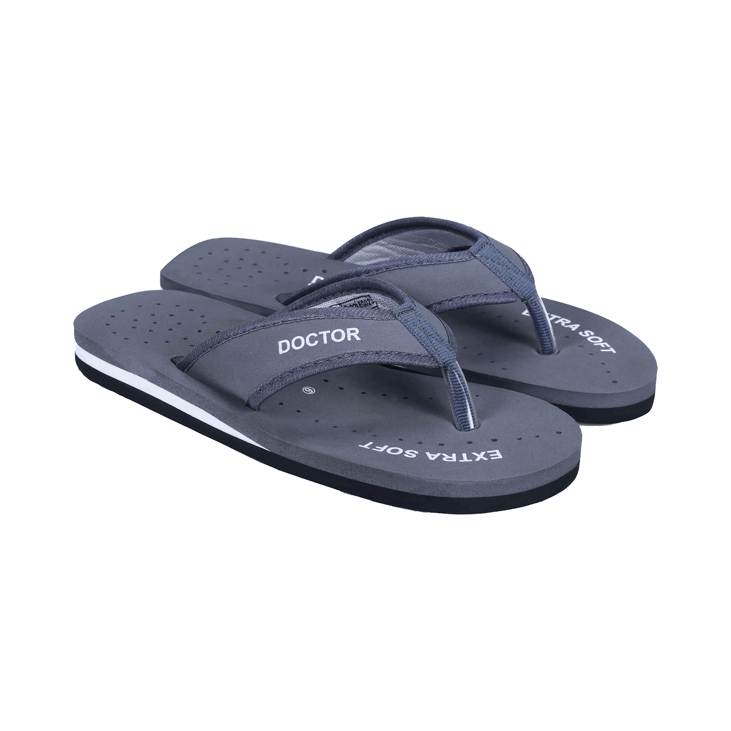 Doctor Extra Soft D 22 Diabetic Pregnancy Non Slip Lightweight Comfortable Slippers for Women Grey 8 - Image 4