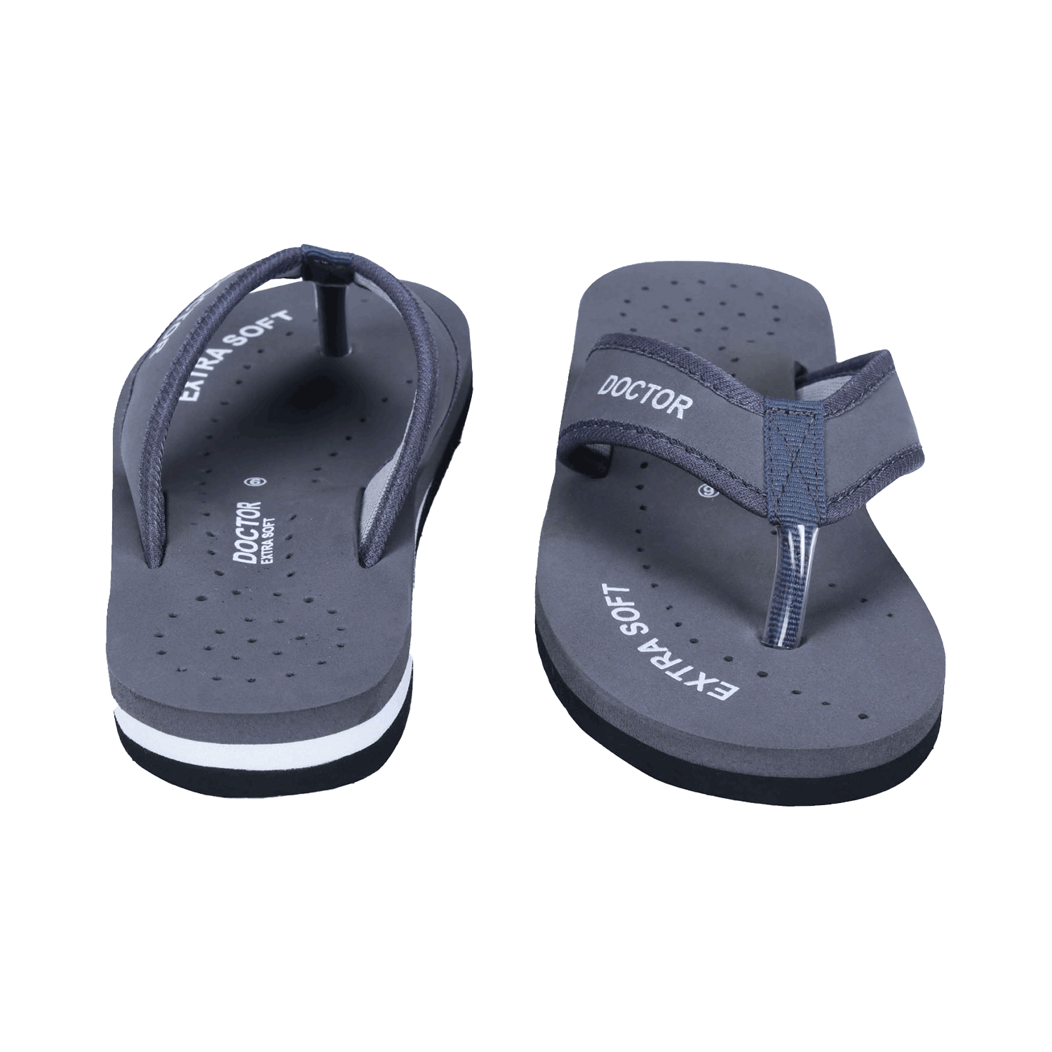 Doctor Extra Soft D 22 Diabetic Pregnancy Non Slip Lightweight Comfortable Slippers for Women Grey 8 - Image 7