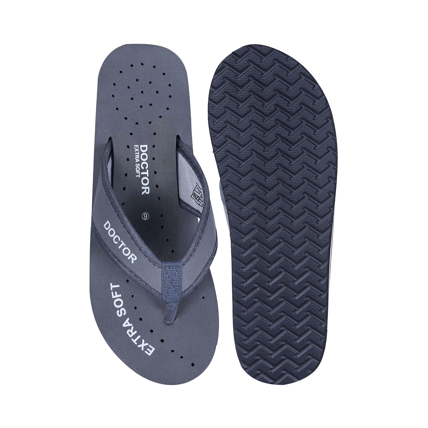 Doctor Extra Soft D 22 Diabetic Pregnancy Non Slip Lightweight Comfortable Slippers for Women Grey 8 - Image 3