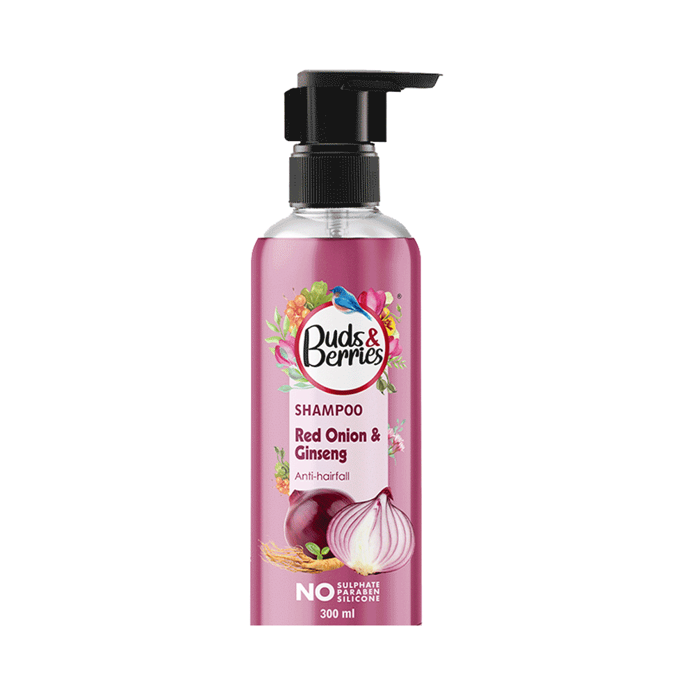 Buds & Berries Anti-Hairfall Shampoo Red Onion and Ginseng - Image 1