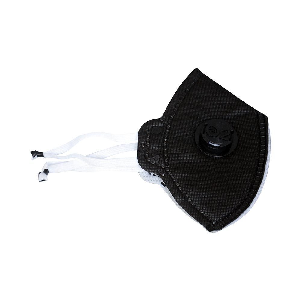 Dominion Care Non Woven 6 Layer Mask with Adjustable Elastic & Nose Pin Black - Image 2
