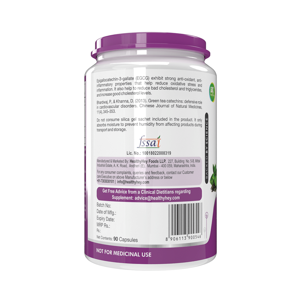 HealthyHey Nutrition EGCG (Epigallocatechin Gallate) Vegetable Capsule - Image 3