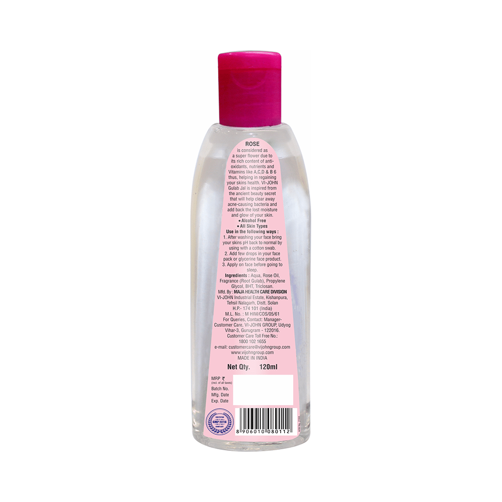 Vi-John Women Gulab Jal Premium Rose Water Natural Goodness -120ml - Image 2