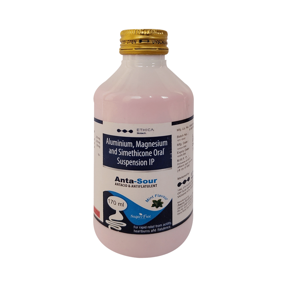 Anta-Sour Oral Suspension Mint Sugar Free - Image 1